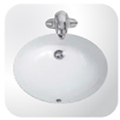 Ceramic Basin  รหัส MC303 อ่างเซรามิก อ่างล้างหน้า อ่างล้างมือ ยี่ห้อ MARVEL bathroom company บริษัท มาร์เวล เทคโนโลยี จำกัด Tel 029785650-2